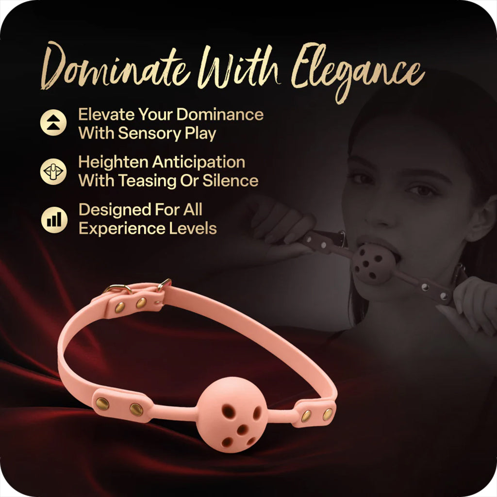 Temptasia Ardor Silicone Ball Gag in Pink