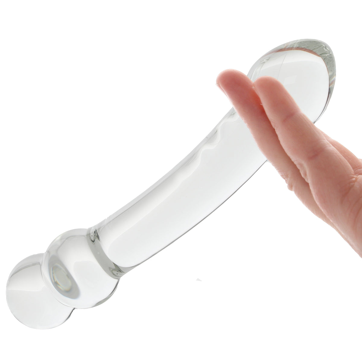 Clarity Celestial Ridge Double-Ended Glass Dildo