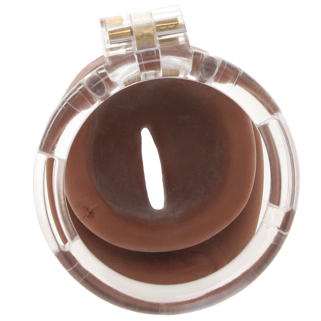 Master Series Pussy Chastity Cage Tan | Luxury TPE for Denial & Control