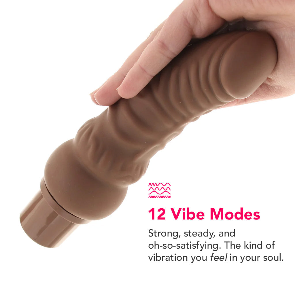 Power Stud Rechargeable Curvy Vibe in Brown