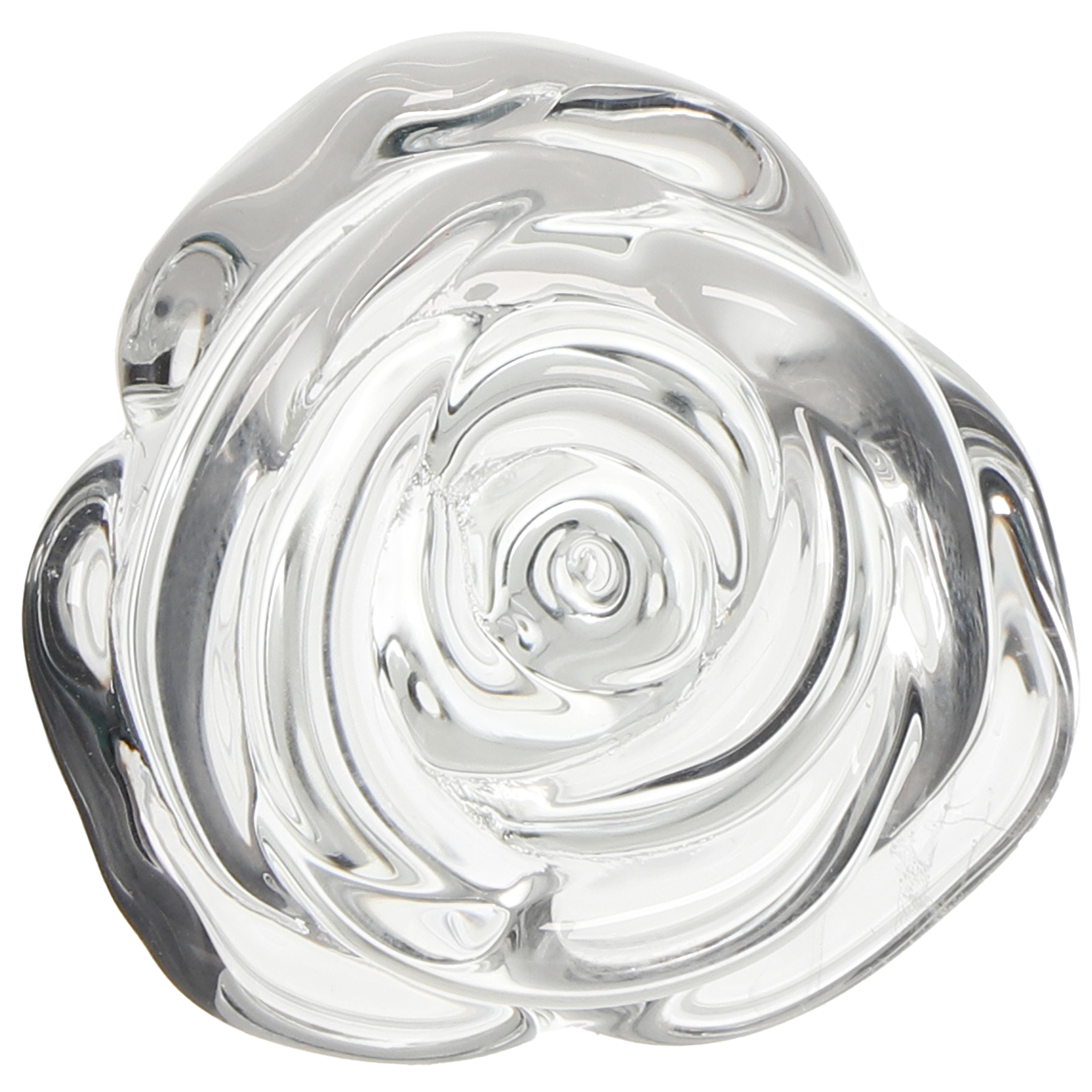 Clarity Utopian Bloom Glass Rose Butt Plug