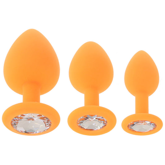 Cheeky Gems Sparkling Gem Plug Set in Orange