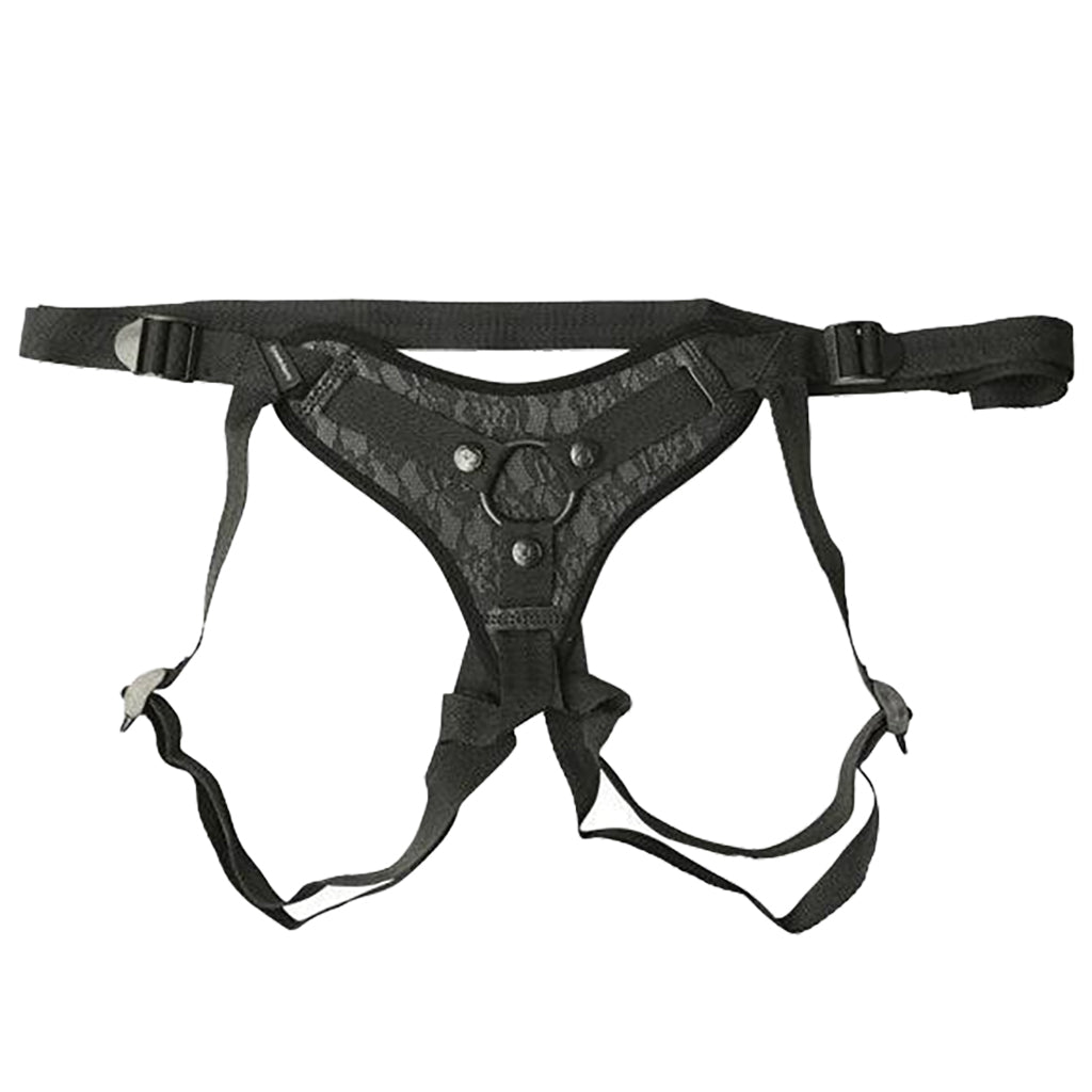 Sincerely Black Lace Strap-On Harness: Luxurious Comfort, Empowered Play