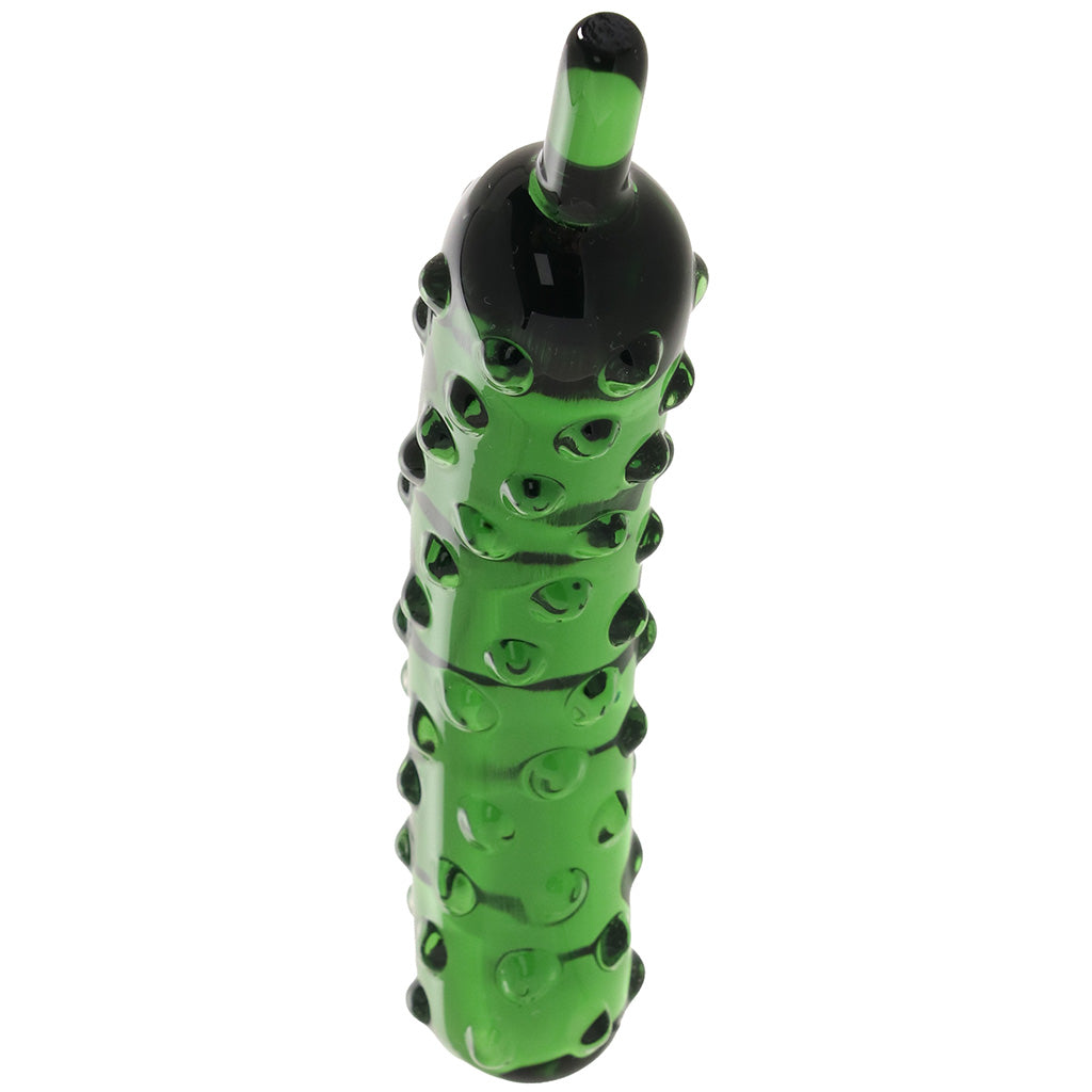 gläs Caressing Cucumber Glass Dildo
