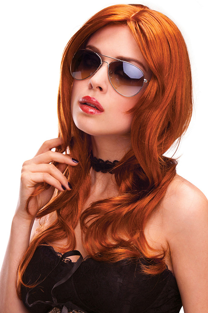 Jessie Wavy Wig in Red