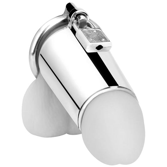 Blue Line Ultimate Tease Cage: Stainless Steel Domination & Exquisite Denial