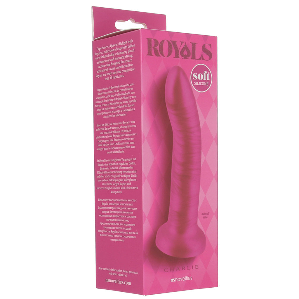 Royals Charlie 5 Inch Soft Silicone Dildo in Pink