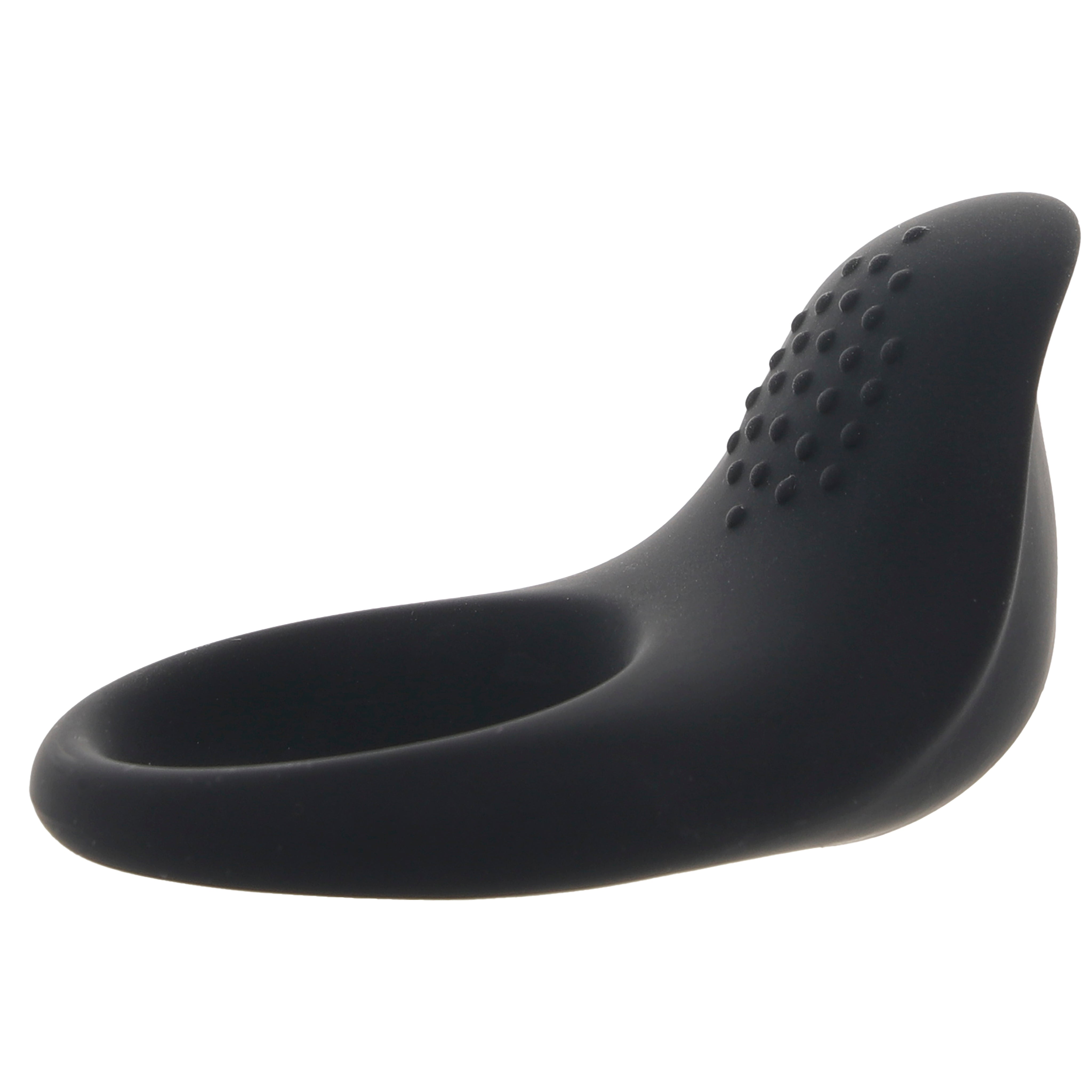 Bang! Vibrating Silicone Cock Ring in Black