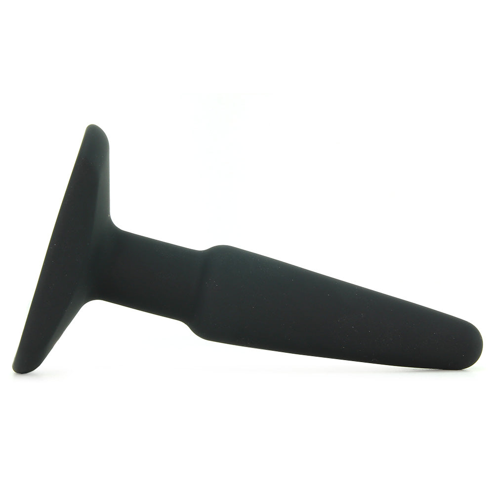 All About Anal Seamless Silicone 4 Inch Butt Plug in Black