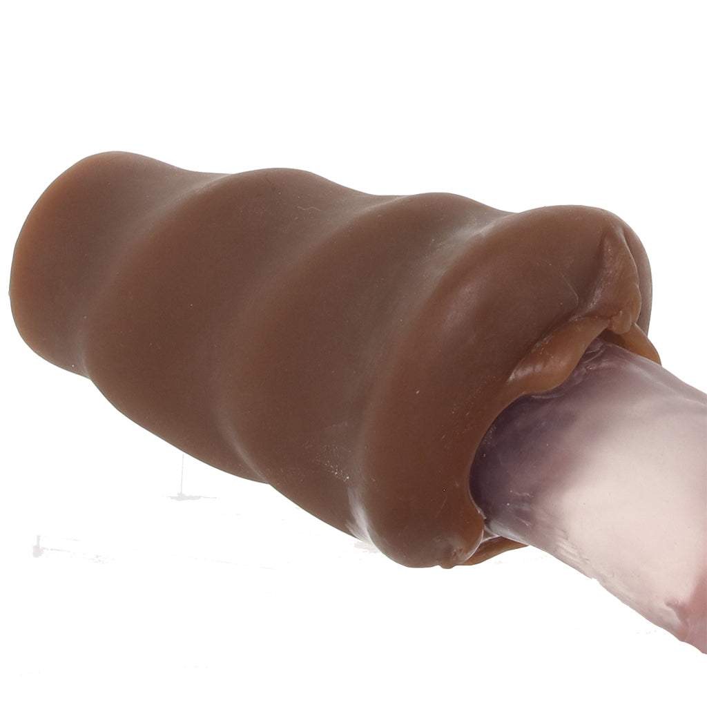 Vivid Raw Pound It Pure Skin Stroker in Brown