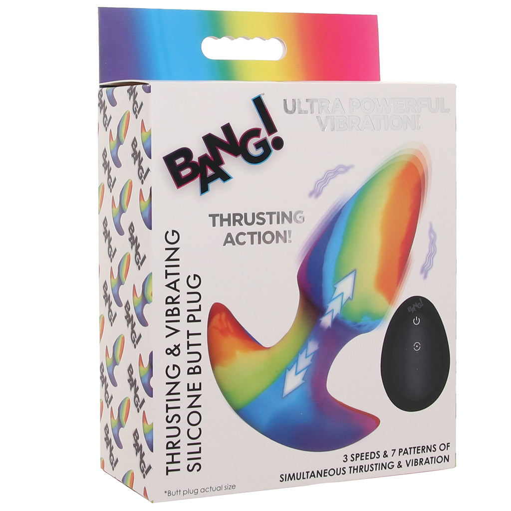 Bang! Thrusting and Vibrating Butt Plug