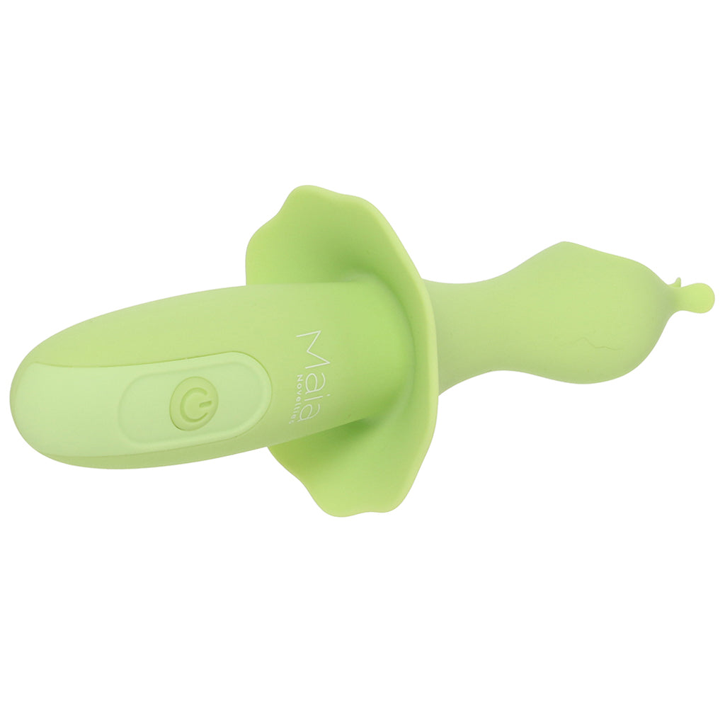 Maia Sienna Fluttering Silicone Vibe in Green - Vibrators - HoneyHugs Canada (View 5)