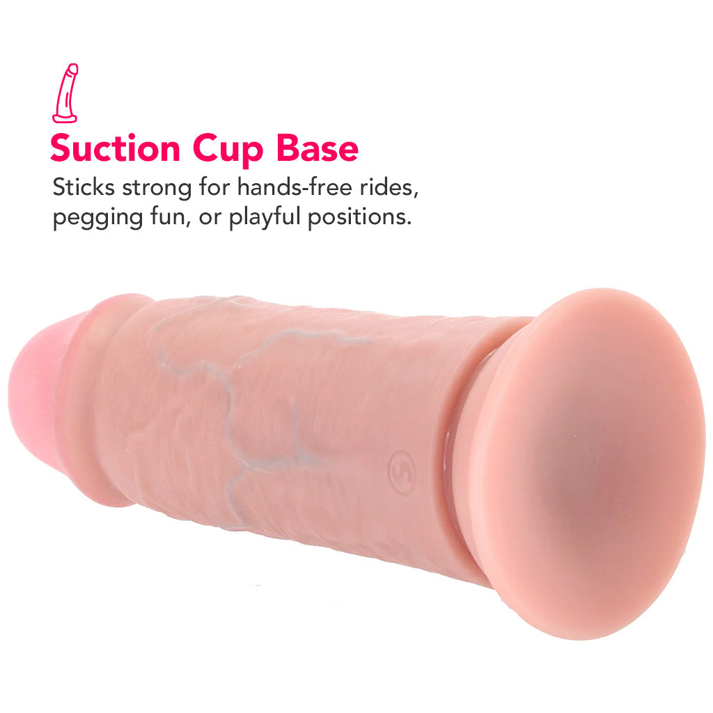 RealRock 8 Inch Extra Thick Dildo in Light