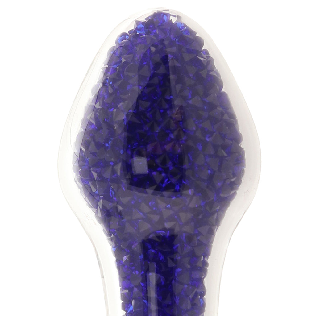 Oh My Gem Lustre Glass Butt Plug in Blue