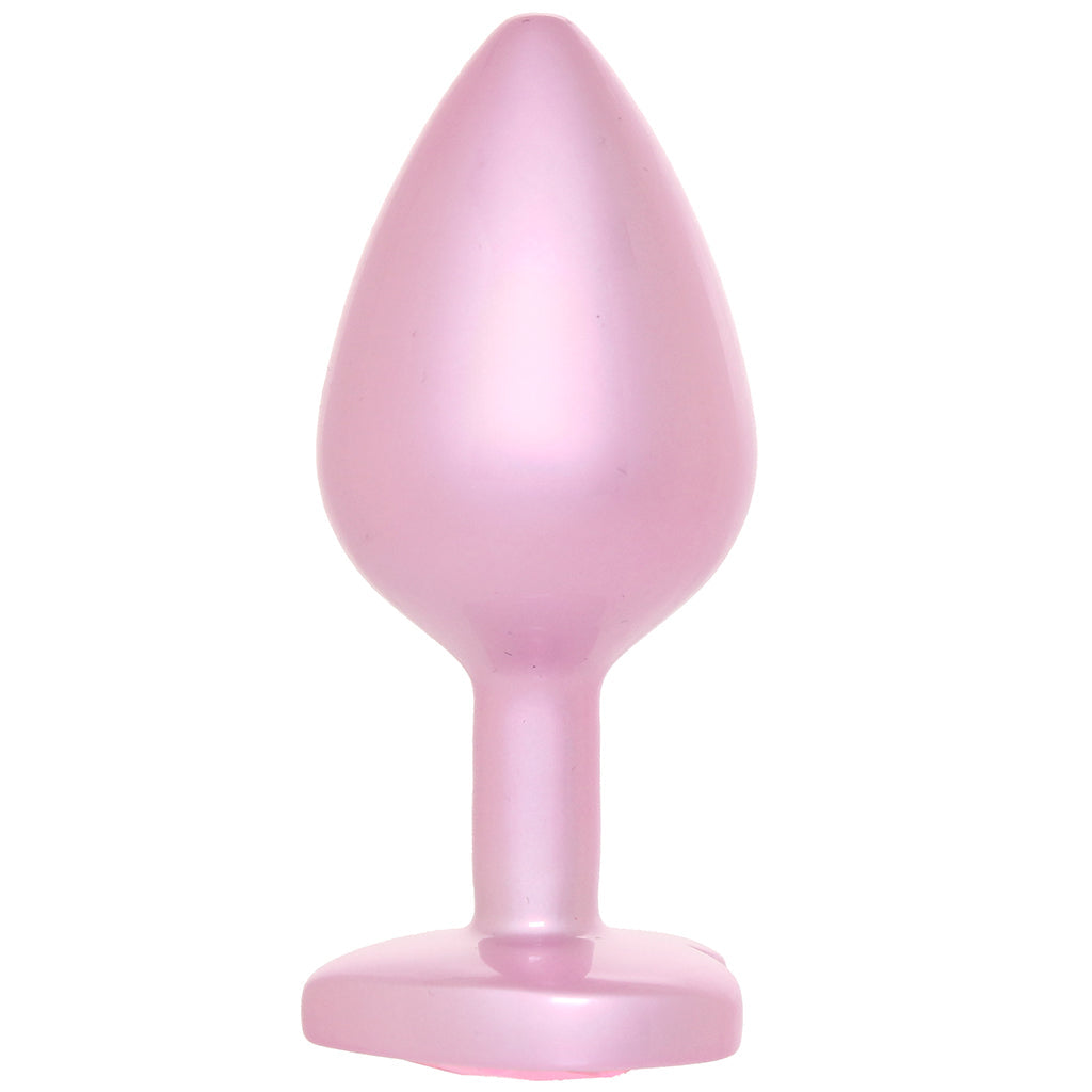 Booty Bling Pink Metal Jewelled Butt Plug in Medium