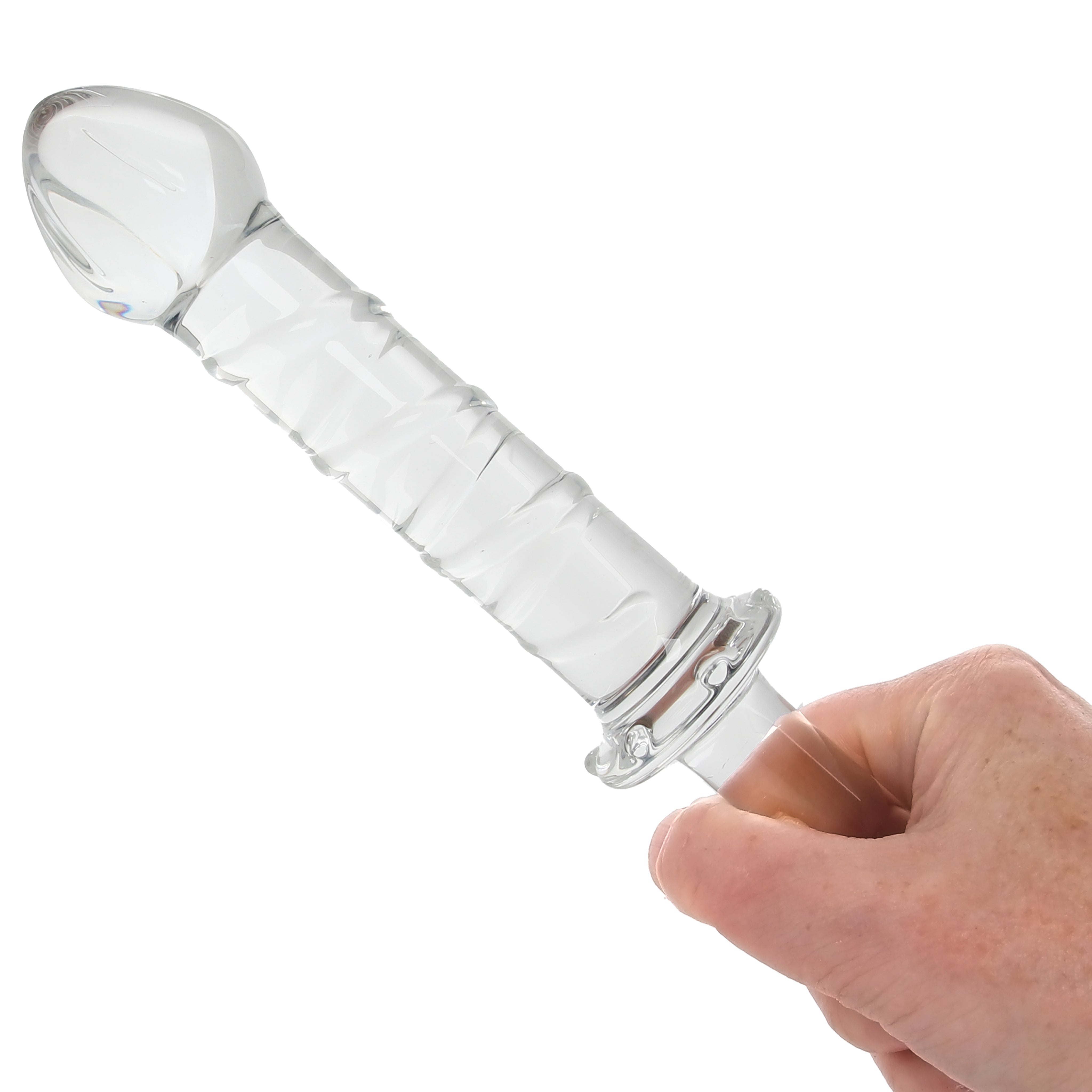 Clarity Elysian Swirl Heavenly Helix Glass Dildo