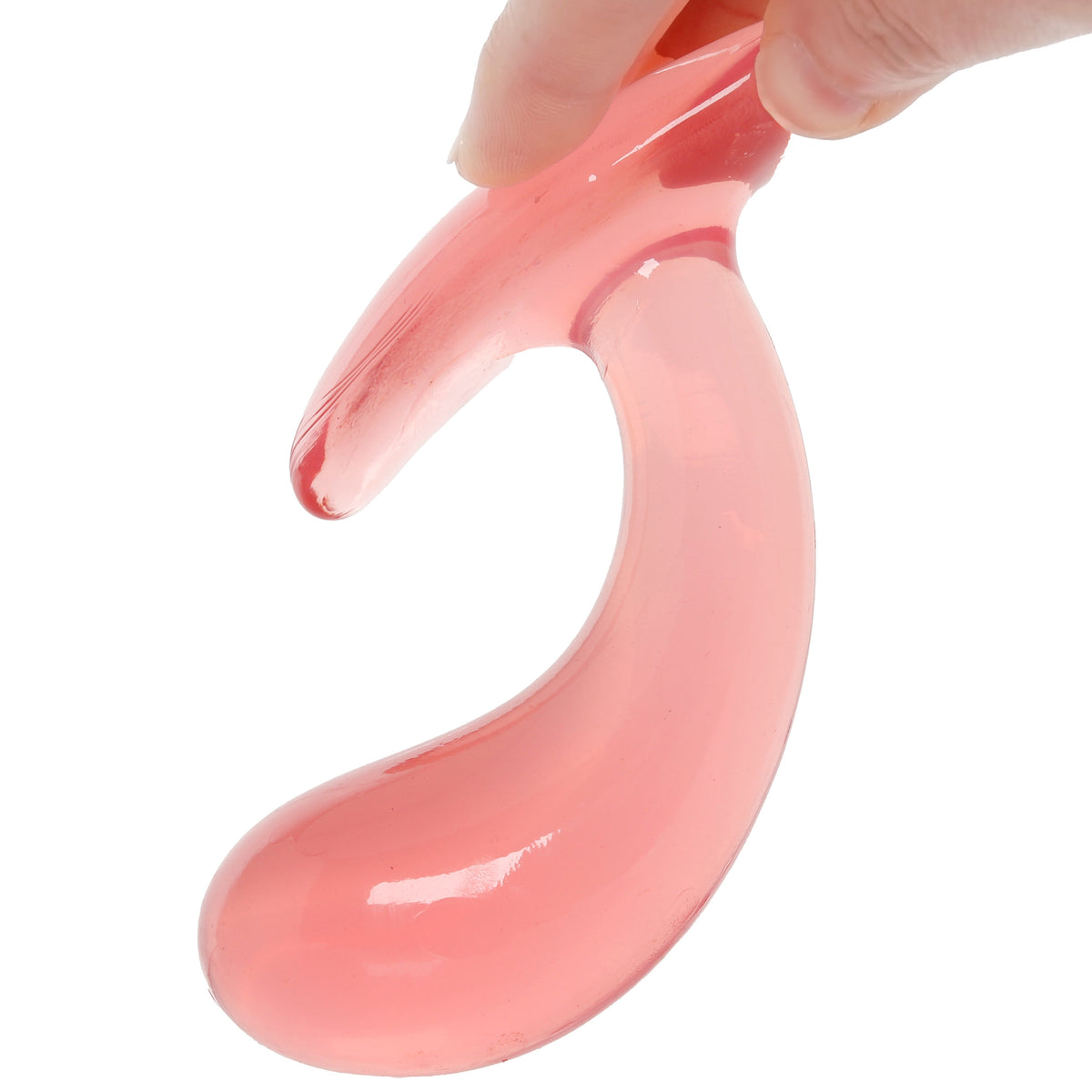 Crystal Jellies Curved Anal Trainer Set in Pink