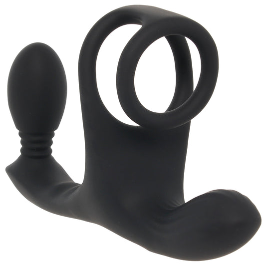 Triple Rush Vibrating Cock Ring & Anal Plug