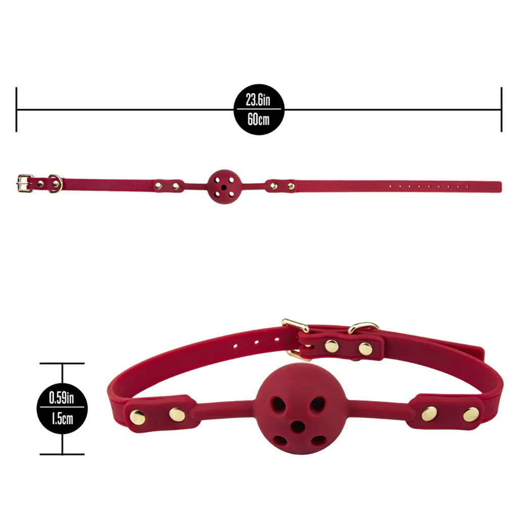 Temptasia Ardor Silicone Ball Gag in Red