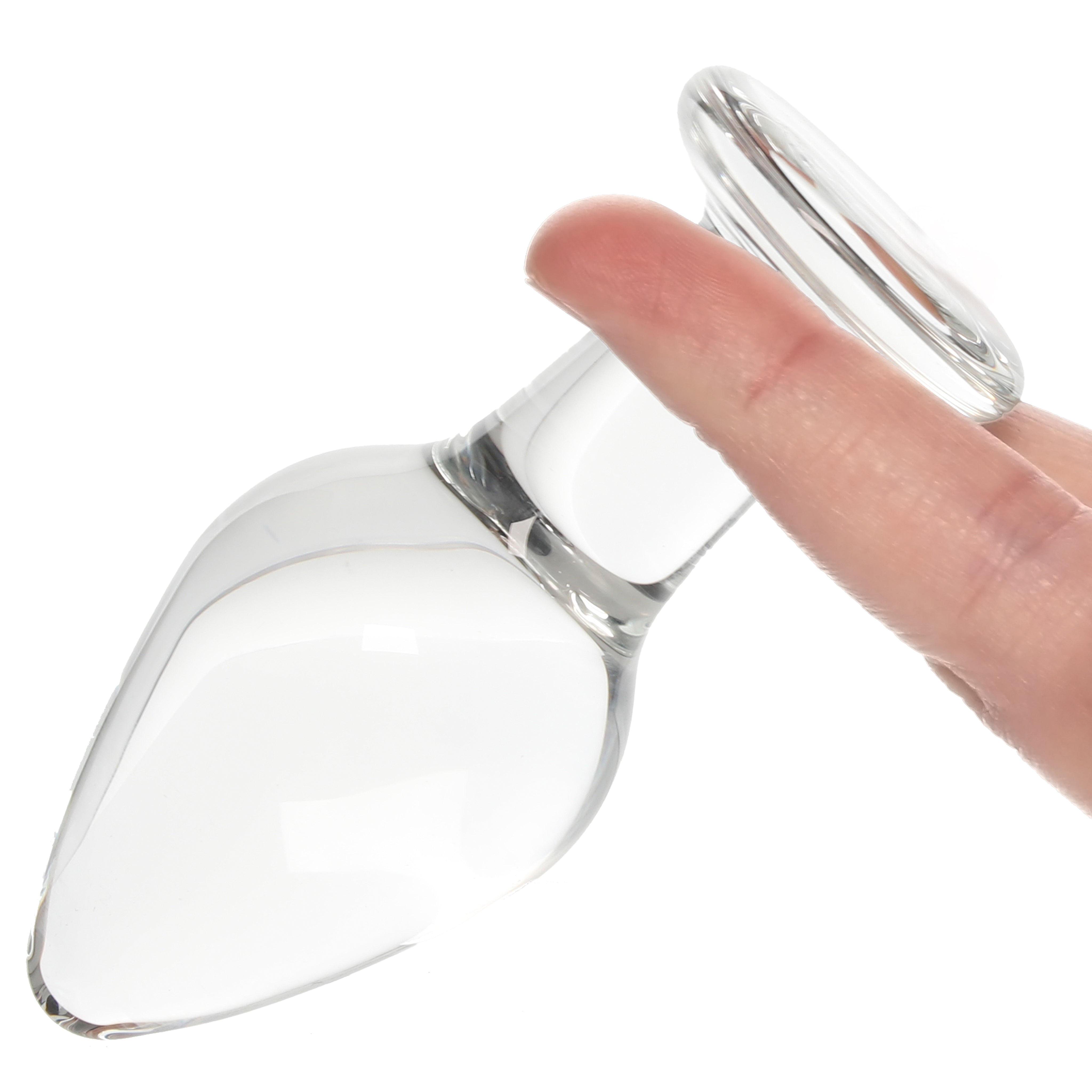 Clarity Utopian Bud Glass Butt Plug