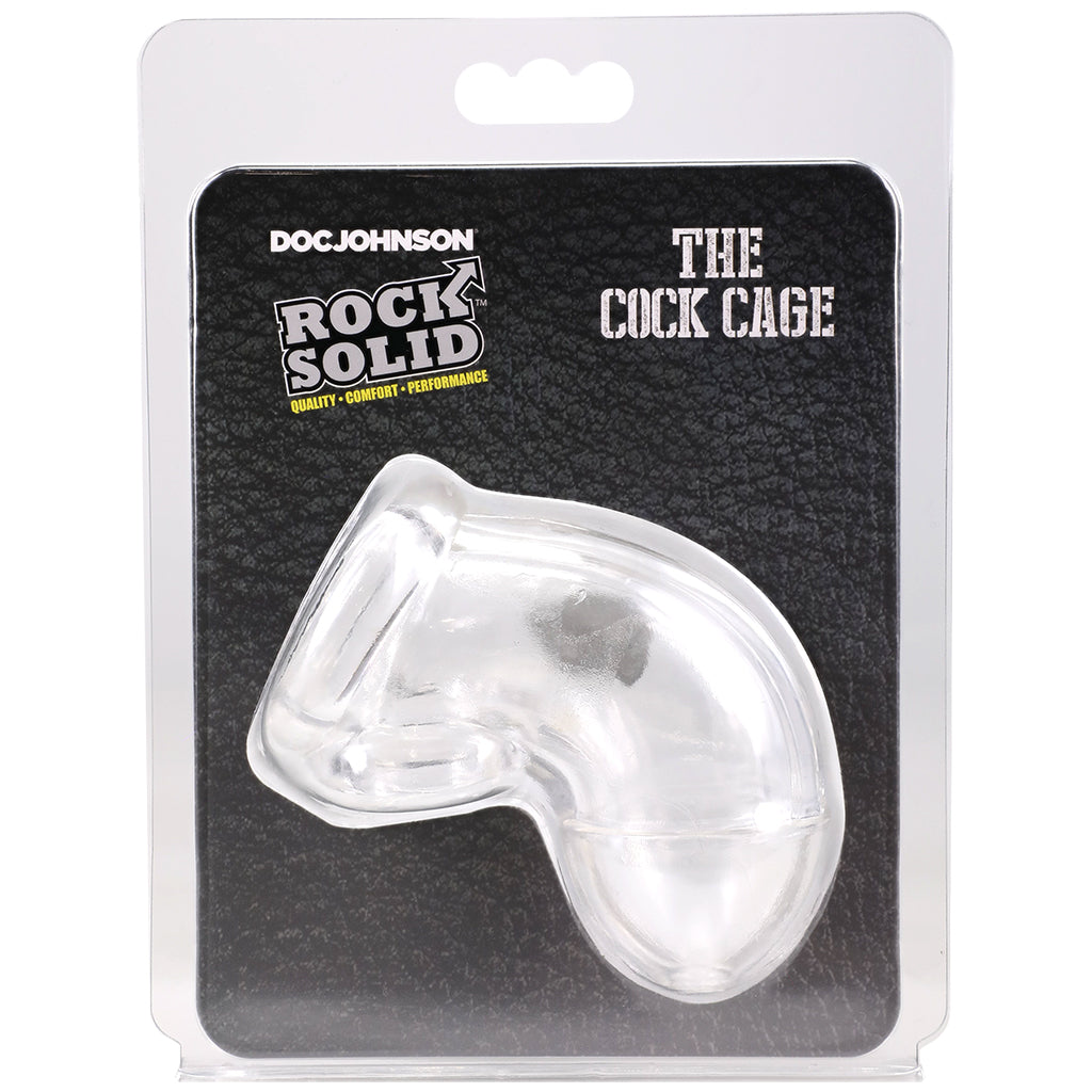 Rock Solid The Cock Cage in Clear