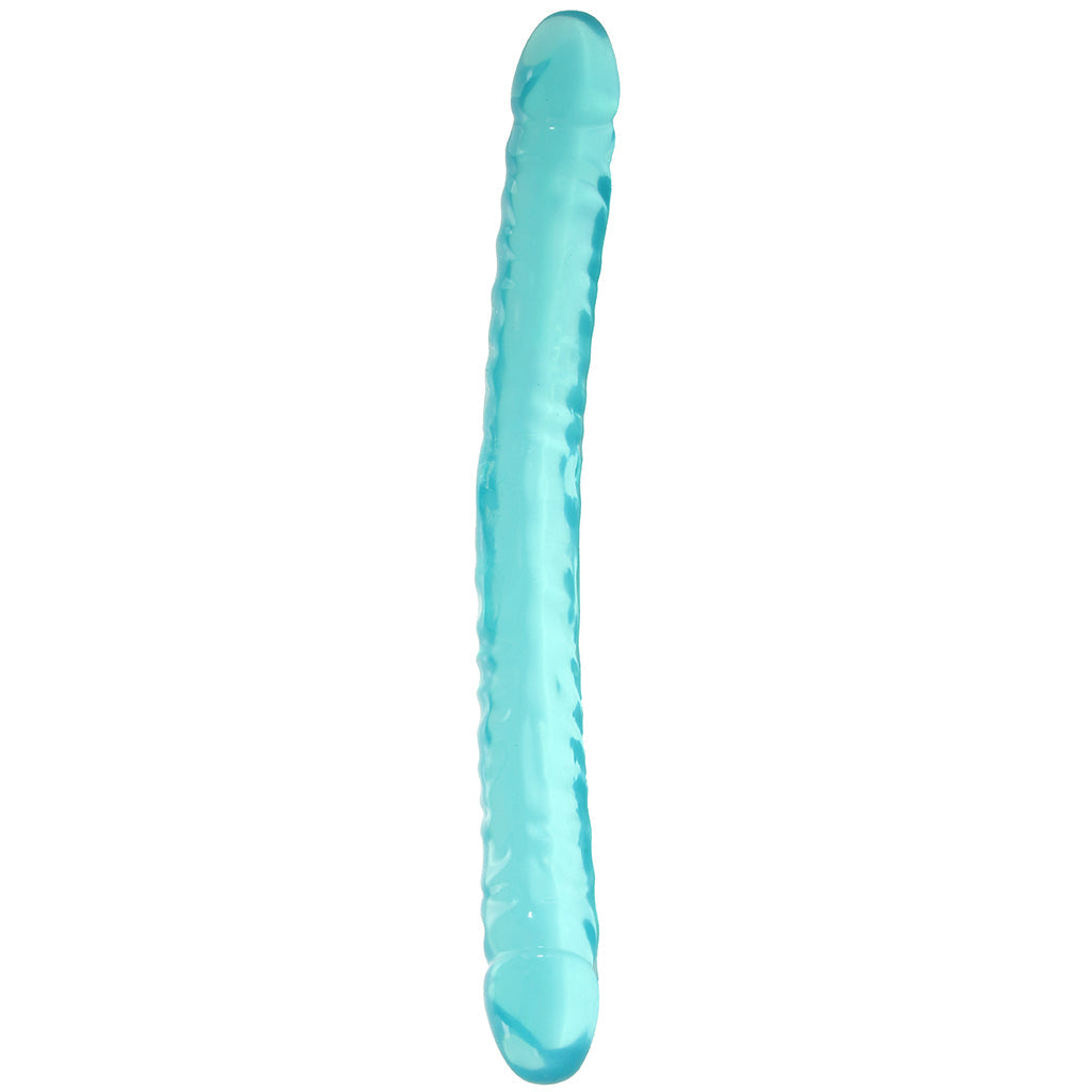 Crystal Jellies 18 Inch Double Dildo in Teal