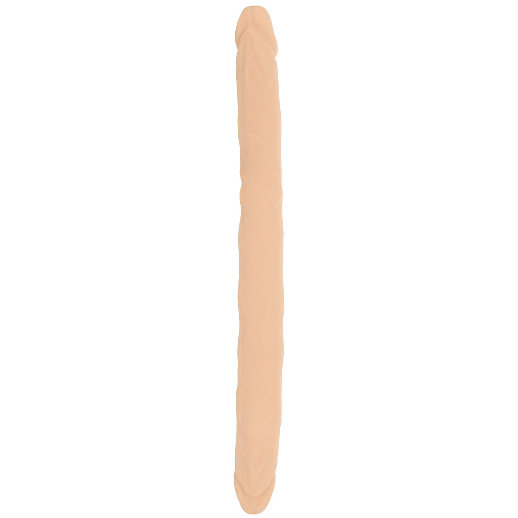 Silicone Studs Bend & Hold 16 Inch Double Dildo in Light