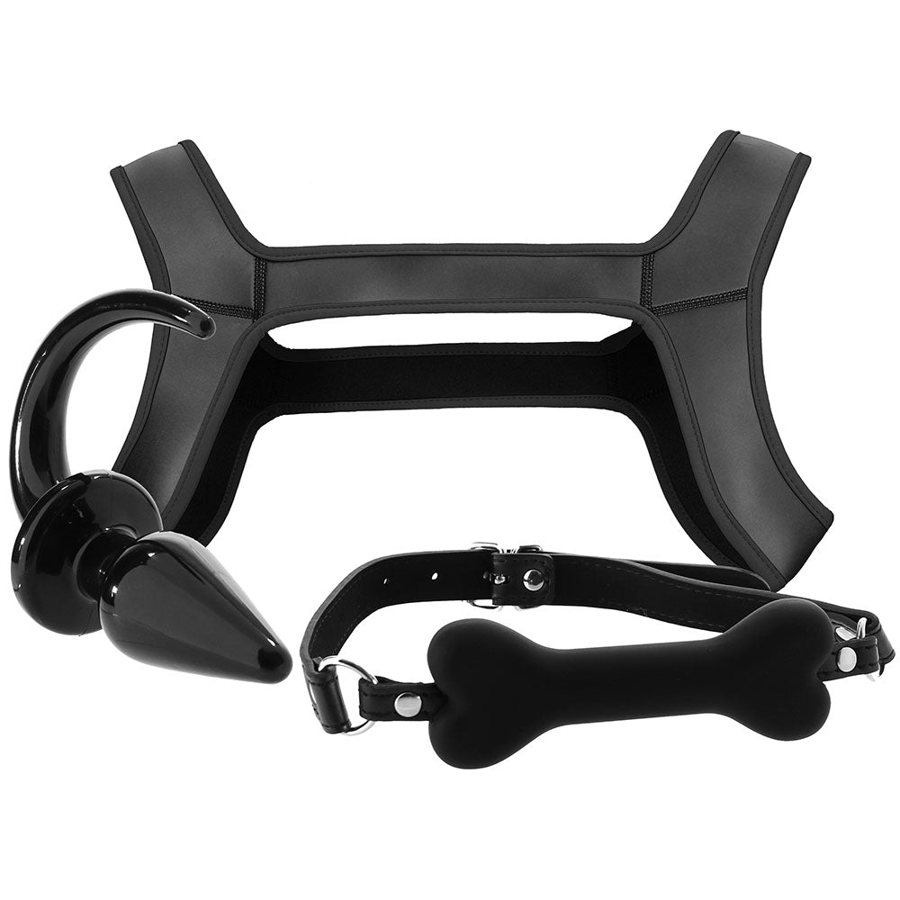 Ouch! Deluxe Puppy Play Bondage Kit - XL Training & Immersion Set
