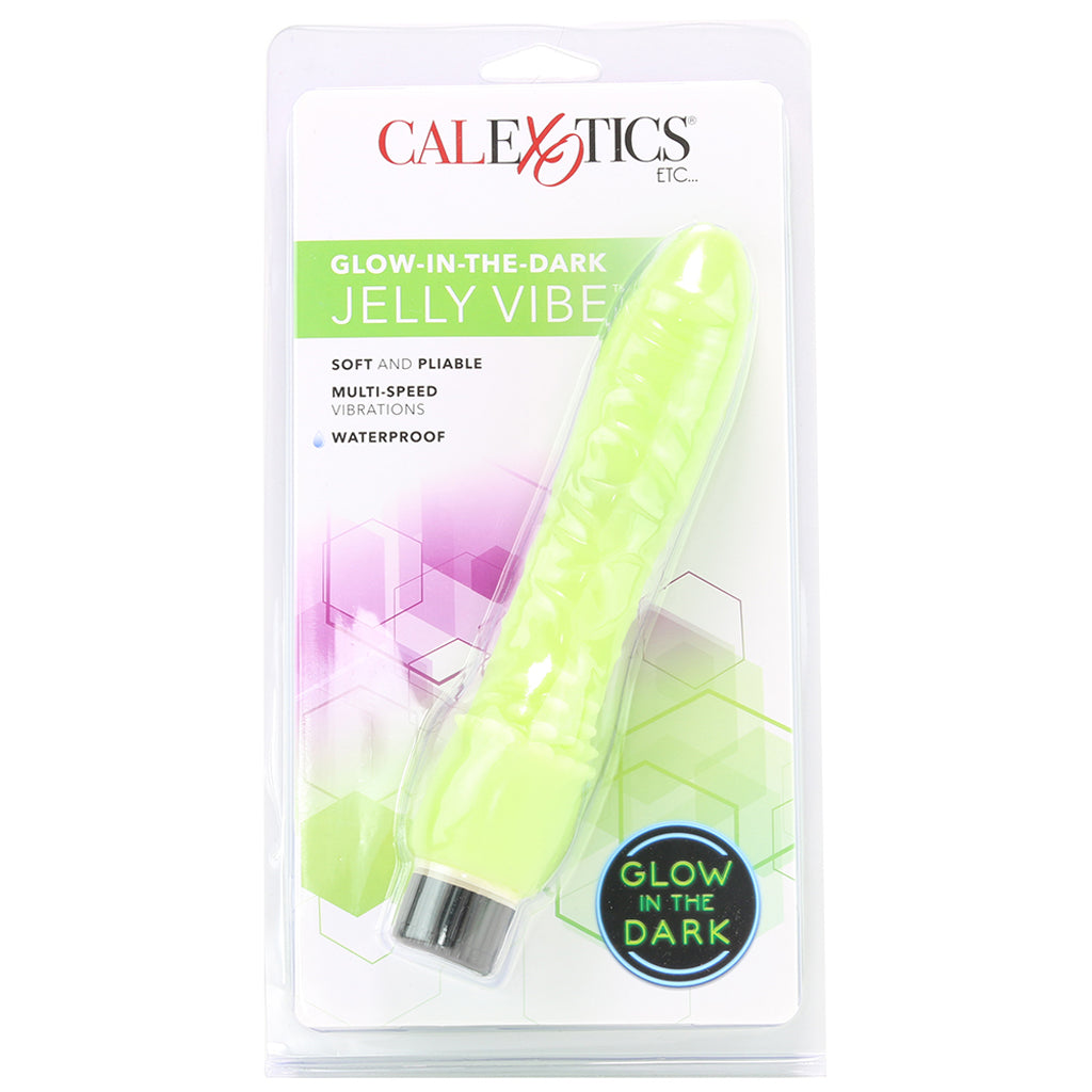 Glow-in-the-Dark Glow-In-The-Dark Jelly Penis Vibe - Vibrators - HoneyHugs Canada (View 6)