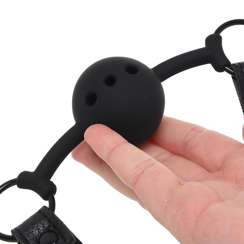 Nocturnal Collection: Opulent Sensory Deprivation Set - Eye Mask & Breathable Ball Gag