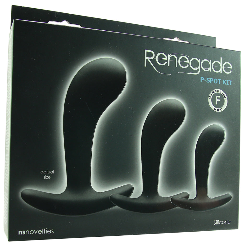 Renegade Black Silicone P-Spot Kit: Luxury 3-Piece Anal Pleasure & Prostate Stimulation Set