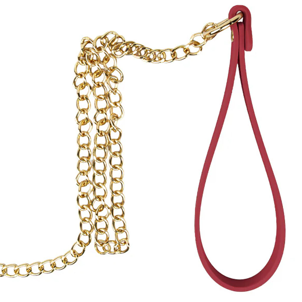 Temptasia Andor Silicone Collar & Leash in Red