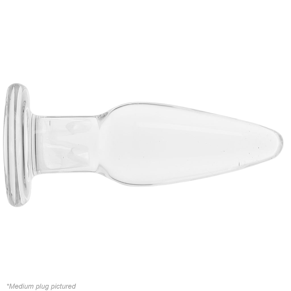 Exquisite Crystal Premium Glass Tapered Anal Training Kit - Clear | Smooth Progression