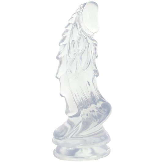 Crystal Jellies 8.5 Inch Invader Dildo in Clear