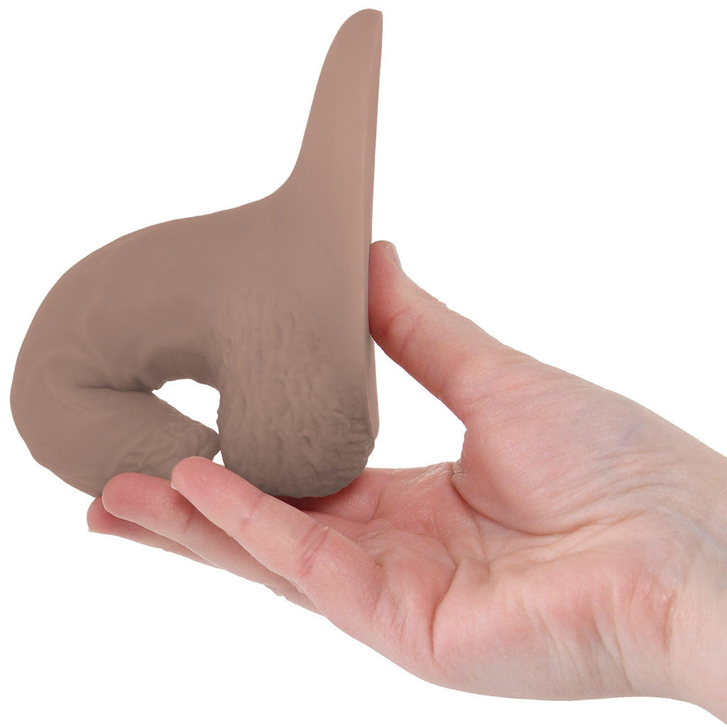 Strap U 5.1 Inch Uncut Silicone Packer in Tan