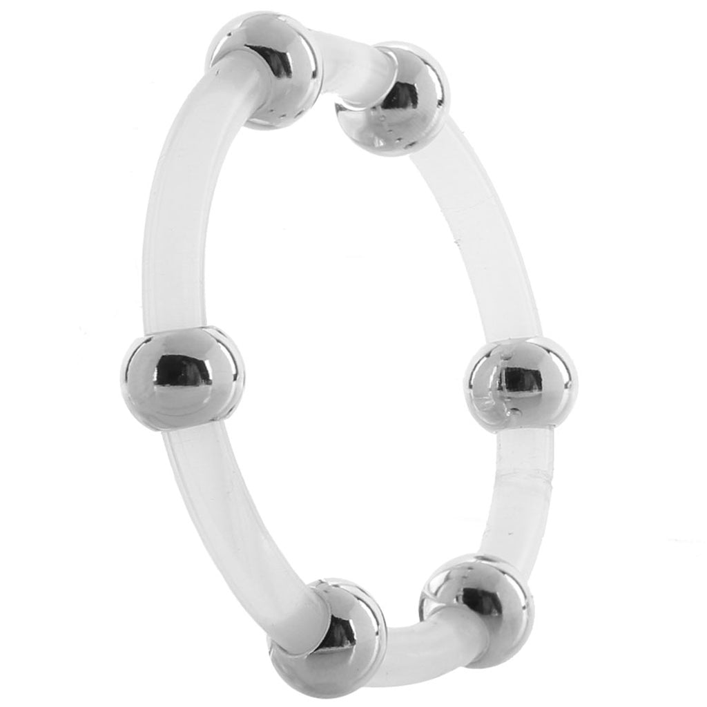 XL Steel Beaded Silicone Rings