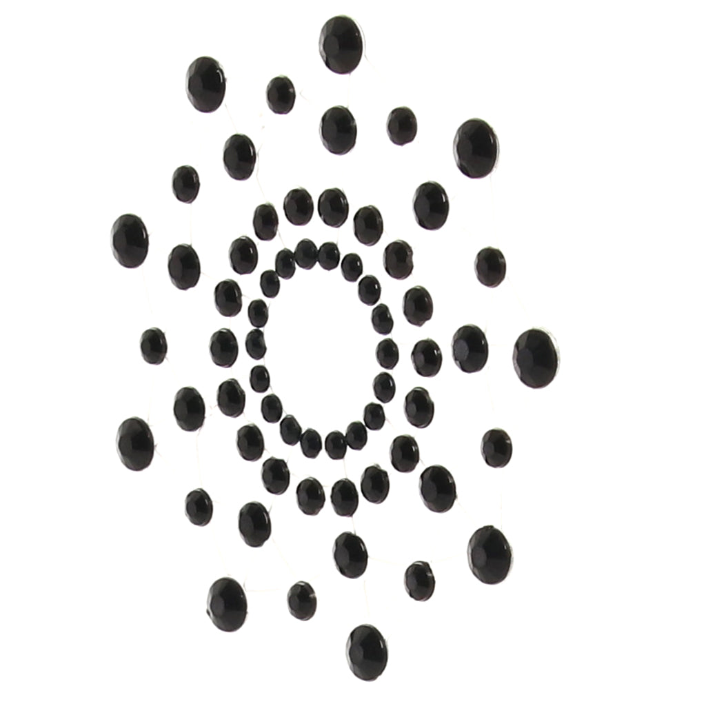 Nipple Couture Black Crystal Covers: Reusable Sparkle & Daring Allure