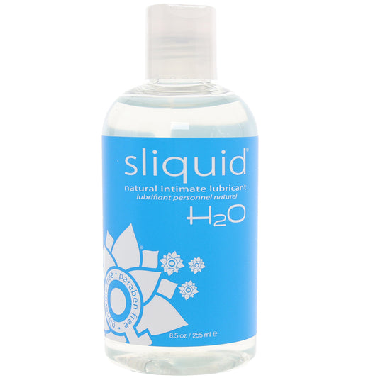 Sliquid Naturals H2O: Premium Glycerine-Free Water-Based Personal Lubricant (8.5oz)