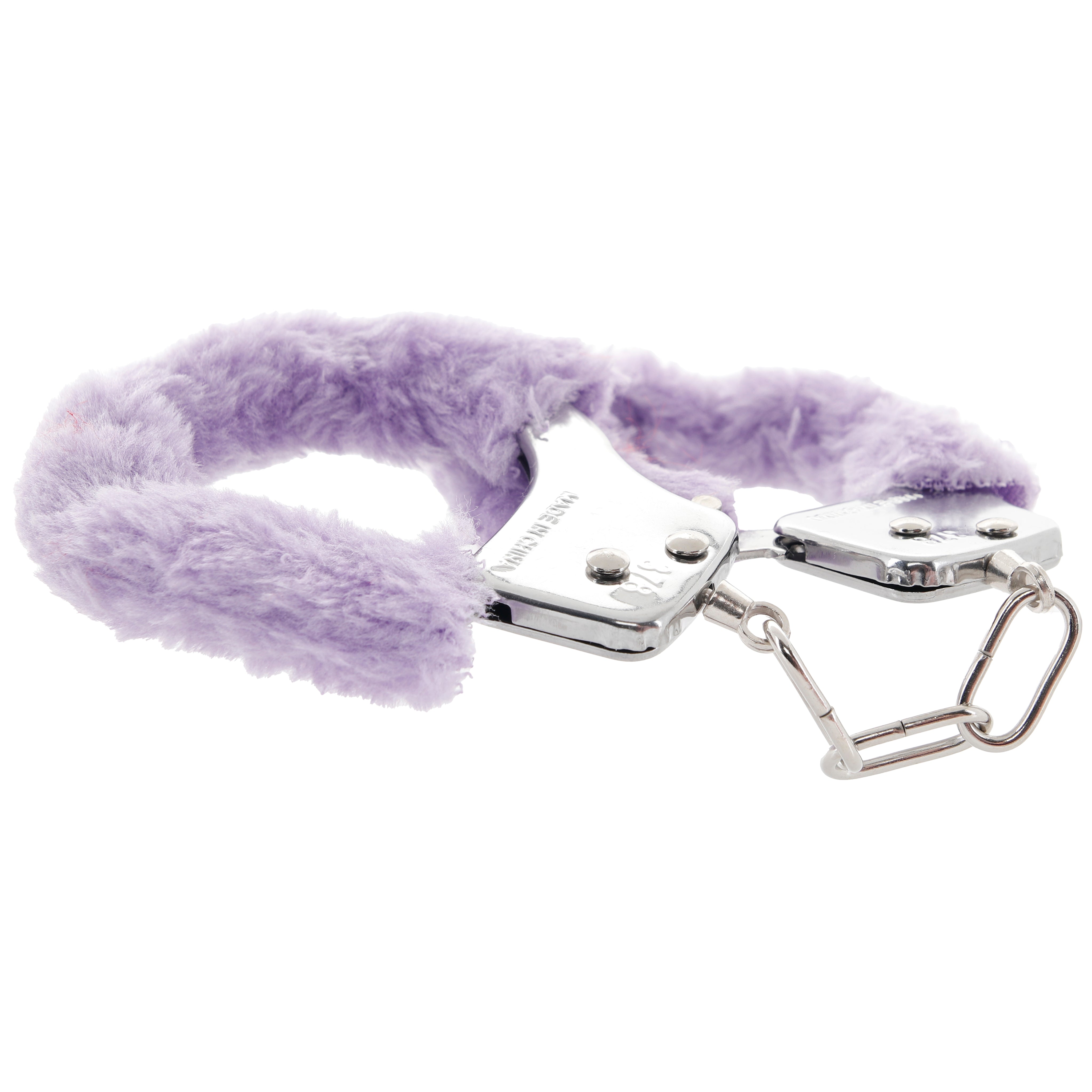 Furry Hand Cuffs in Lavender