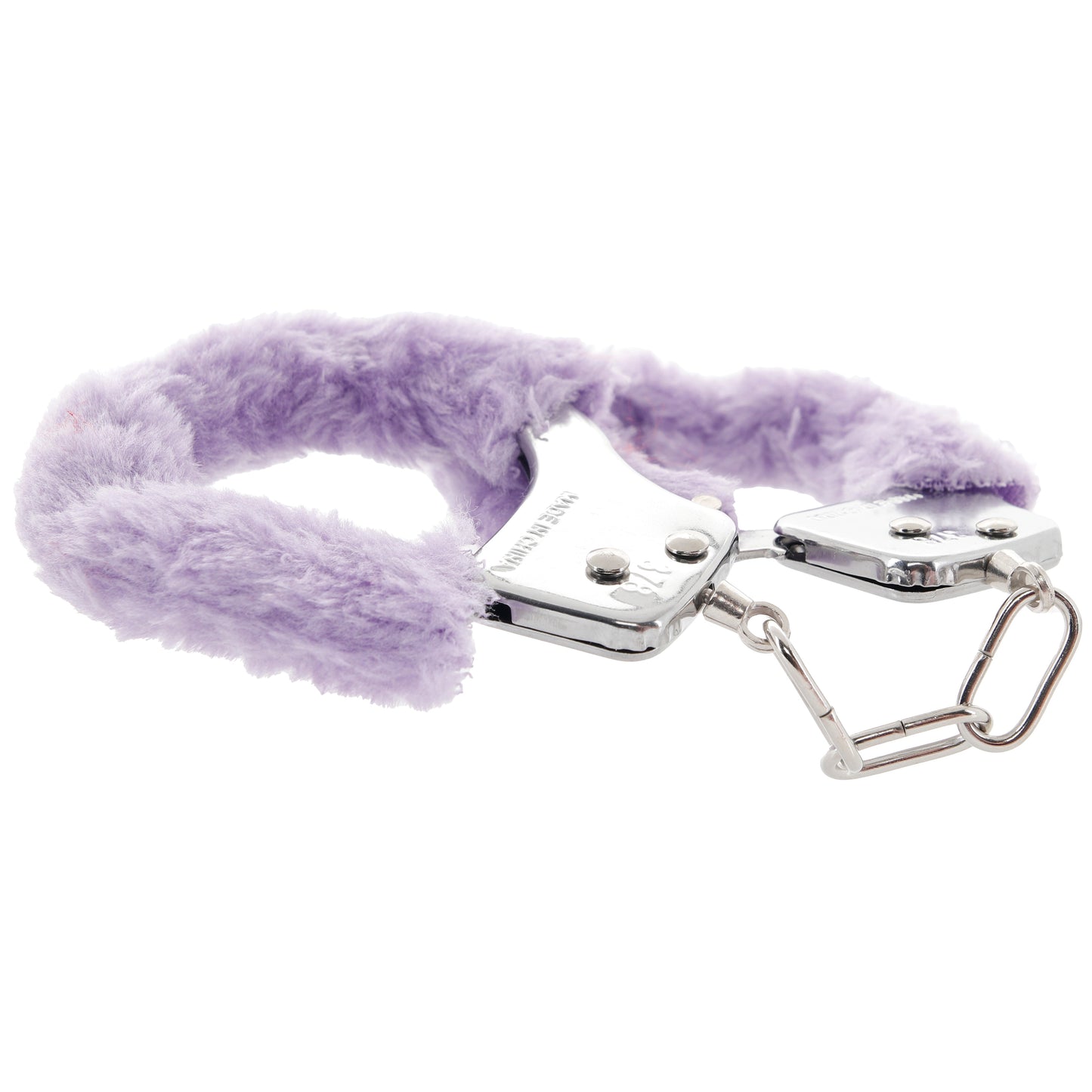 Furry Hand Cuffs in Lavender