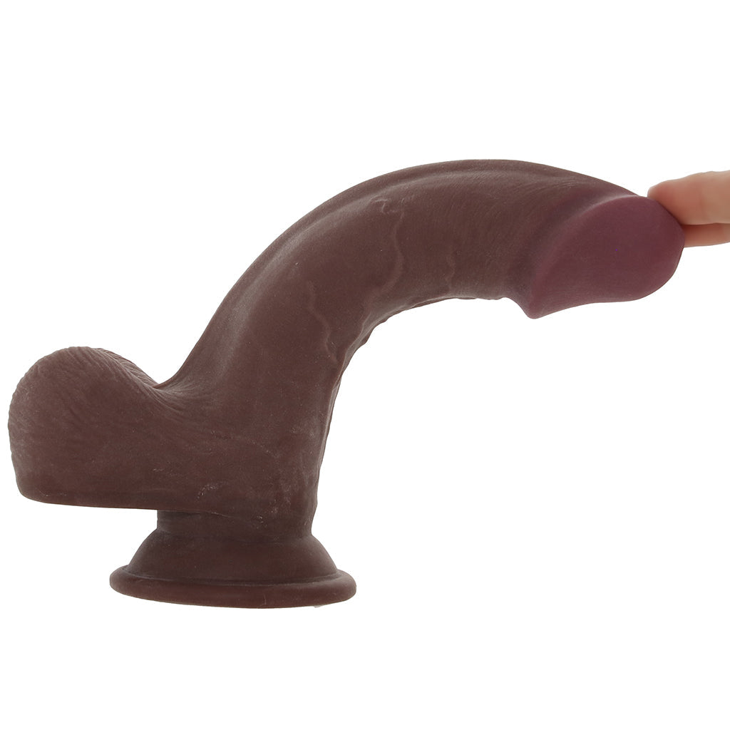 Jock Hard-Core 7.5 Inch Triple Density Dildo in Dark