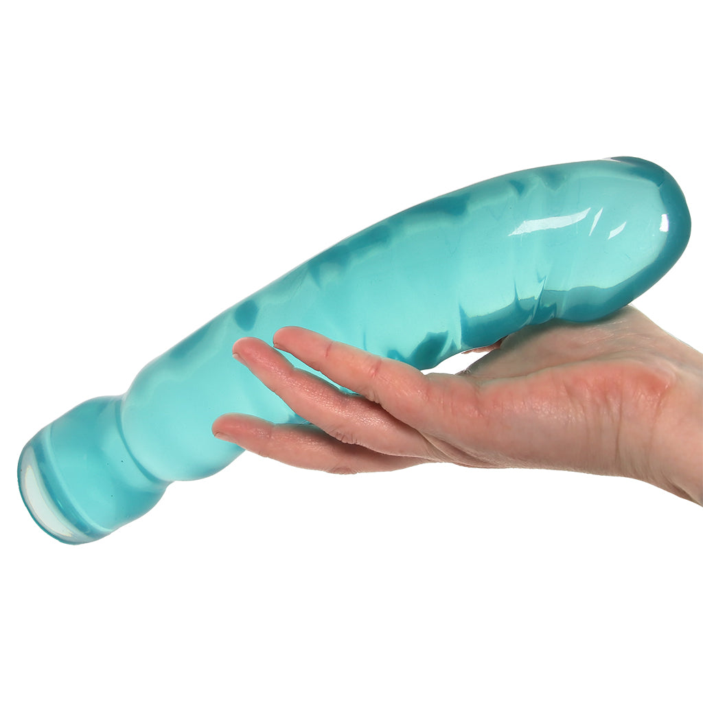 Crystal Jellies 12 Inch Big Boy Dildo in Teal
