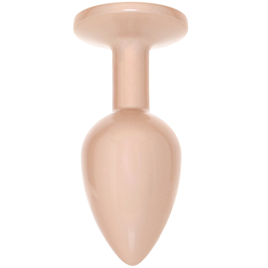 Rear Assets Small Metal Butt Plug in Champagne