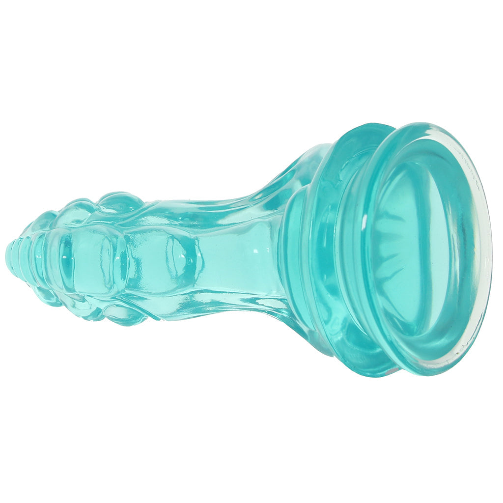 Crystal Jellies 8.5 Inch Invader Dildo in Teal