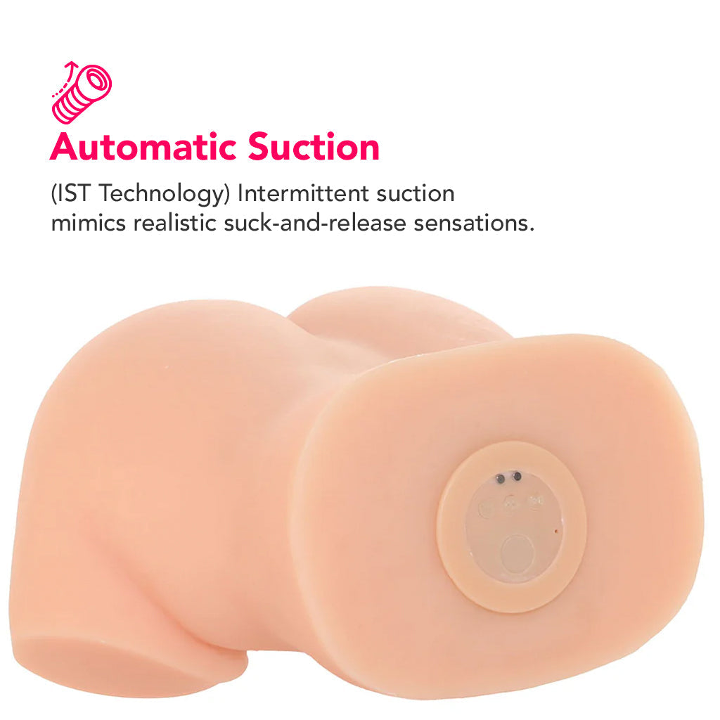 Pipedream PDX Elite Back That Ass Up Suction Masturbator in Light - Male Masturbators - HoneyHugs Canada (View 5)