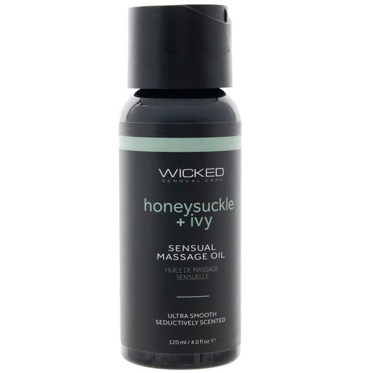 Sensual Massage Oil 4oz/120ml in Honeysuckle & Ivy