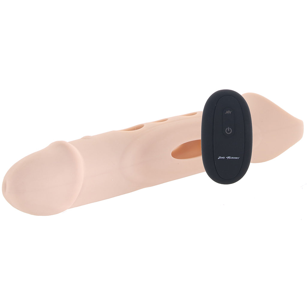 Zero Tolerance Zero Tolerance Big Boy Vibrating Extender in Light - Vibrators - HoneyHugs Canada (View 5)