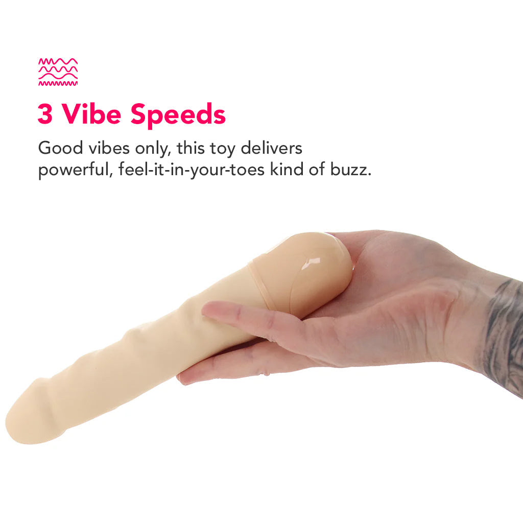 Waterproof Power Stud Rod Vibe in Ivory