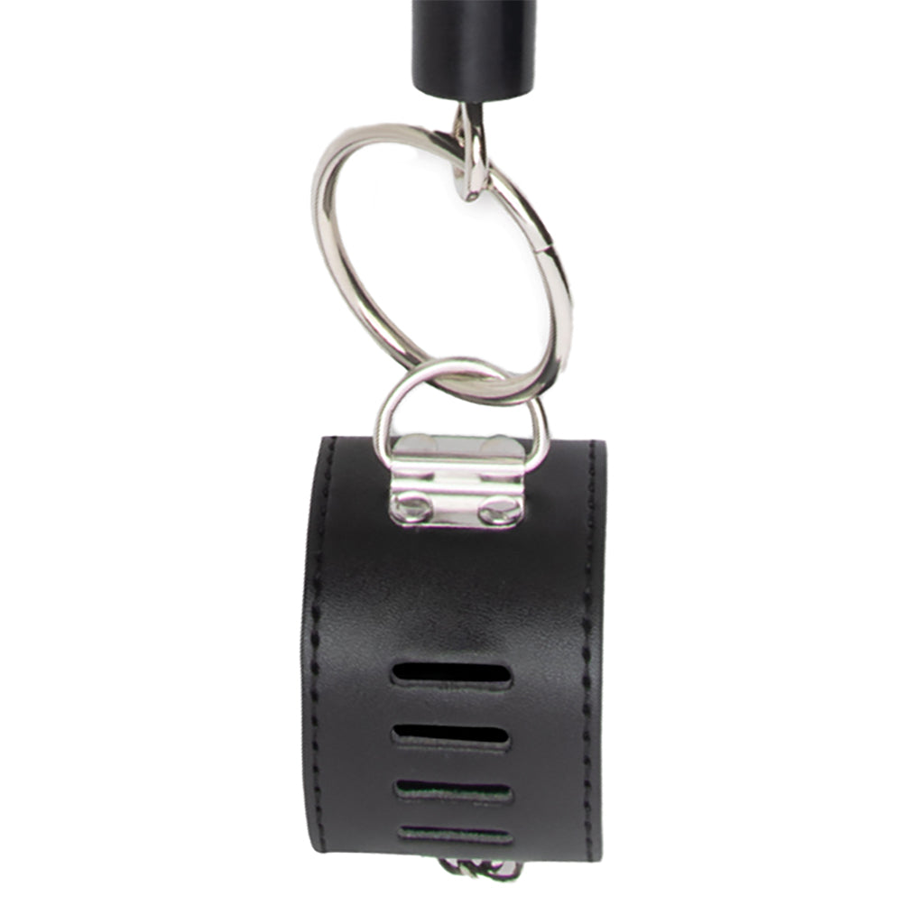 Lux Fetish Elite Spreader Bar with Lockable Vegan Leather Cuffs