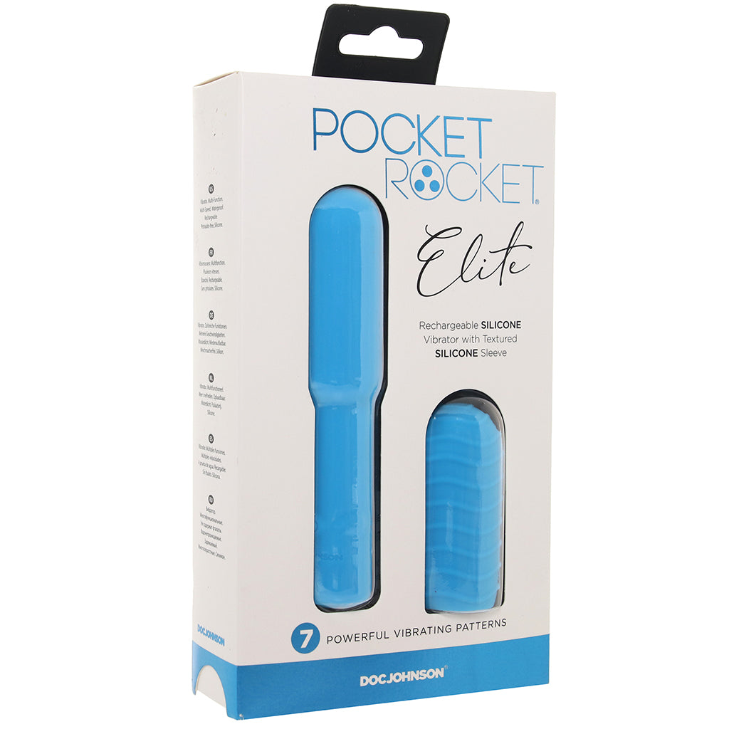 Pocket Rocket Elite Vibe with Texture Sleeve in Sky Blue